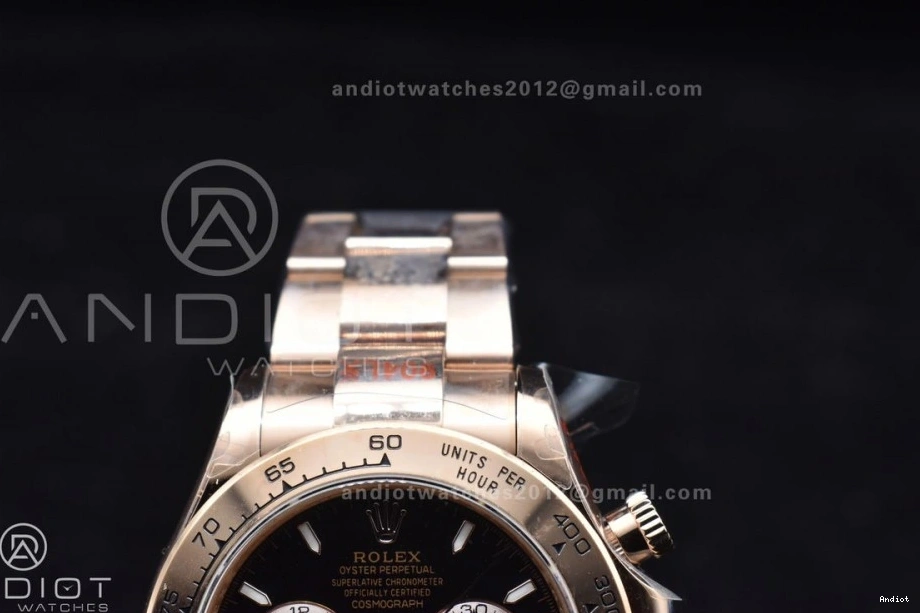 RG on Bracelet Best Dial RG 1:1 Edition QF 116505 Daytona Black SH4130 (Gain Weight) V3 0407